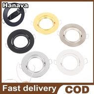 (Hanaya) 1 Set Round Fixture Adjustable Downlight Led Holders Cutout For Bulb Holder Recessed LED Sp