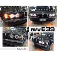 現貨 品- 寶馬 BMW E39 95-02年 黑框 光圈 魚眼 大燈 頭燈 一組5700元 SONAR秀山製