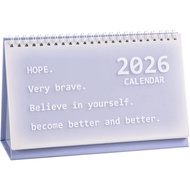 2026 Mini Desk Calendar Monthly Standing Desktop Calendar 8.3" x 5.2" - Purple (Oct. 2025 to Dec. 20