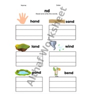 Phonic/Worksheet PDF/Worksheet Reading PDF/Reading ending consonant