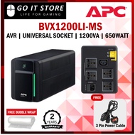APC BVX700LUI-MS / BVX900LI-MS / BVX1200LI-MS 230V AVR Universal Sockets Battery Backup (FREE 3-PIN 