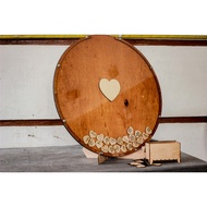 Round Guest Wedding Greeting Board – 60 cm