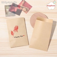 【Spot goods】﹍☌❃DAPHNE 50PCS Wedding Favors Kraft Paper Bags Party Supplies Candy Packing Mini Gift B