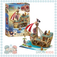 CubicFun P832h 3D Assembly Model – Pirate Treasure Puzzle for Children | Children's Creative Toys