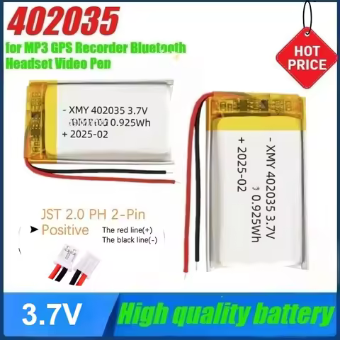 1-5PCS 402035 042035 240mAh 3.7V Lithium Polymer Rechargeable Battery For MP3 MP4 GPS Smart Watch Bl