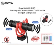 BOYA BY-MM1 Pro Dual-Capsule Condenser Microphone 雙向超心型雙向電容式收音麥克風 for Camera, iPhone, Android, Smart