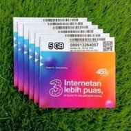 KARTU PERDANA TRI 5GB + 1.5GB (30HARI NASIONAL)