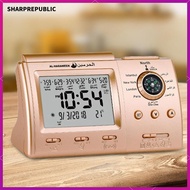 [Sharprepublic] Azan Alarm Clock Muslim Azan Table Clock Date Decoration,Snooze Gift Temperature