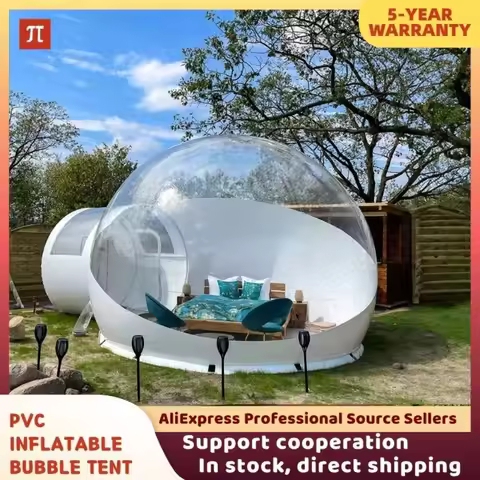 Transparent Inflatable Bubble Tent Outdoor Camping Spherical Clear House Garden Cabin Lodge Starry S