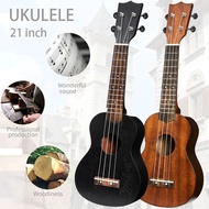 21 Inch Ukulele Soprano Beginner Ukulele Guitar Ukulele Mahogany Neck Delicate Tuning Peg 4 Strings Wood Ukulele