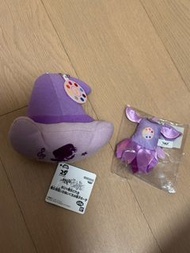 小魔女 doremi 瀨川音符 紫色帽 小袋子 裙 掛飾 公仔