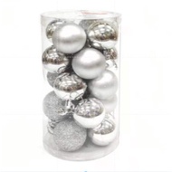 Christmas Balls in tube 3cm/4cm/6CM 20IN1 Ornaments Shatterproof Small Christmas