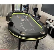 Professional Texas Hold'em Poker Table, Chip Poker Table, Foldable Tablecloth, Color Available for T