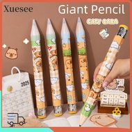 XUESEE Giant Wooden Pencil, 33.5cm Capibara/Puppy Giant Pencil, Creative With Eraser Big Pencil Perf
