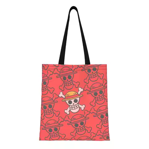 1PC Logo Design Canvas Tote Bag One Piece Canvas Tote Bag Perfect for Shopping Grocery Travel & Outd