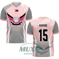 Jersey Vollyball Pink !NEW！ Design 2024 VOLLEYBALL FULL SUBLIMATED TSHIRTS Volleyball Jersey