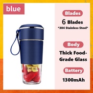 【 6 blades】XIAOMI 500ml Electric Juicer Cup Portable Smoothie Blender Mini Mixer Squeezer Juice USB 