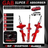 ORIGINAL SET GAB SUPER R FRONT / REAR ABSORBER - TOYOTA WISH 2.0 ANE10 ANE11 (2003-2008)/WISH 2.0 ZG