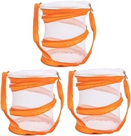 Toyvian 3pcs portable butterfly cage Viewing Cage habitat terrarium for kids Portable Grasshopper Cage indoor garden kit glass containers Container outdoor child pvc net