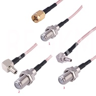 Pigtail Adapter Kit TS9 CRC9 SMA Male to F Female Used to Connector Antenna to 3G /4G Modem Mobile Router 15cm Coax Jumper Cable