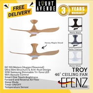 [Wifi] EFENZ Premium DC Ceiling Fan Troy 463 With 22W Dimmable Samsung LED + Remote Control 3 Blade 46"