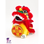 Lion dance 金钱狮 Handmade paper cardboard lion dance ornament Chinese style lion head decoration.