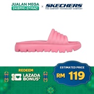 Skechers Women Foamies Top-Level Sandals - 111450-PNK Anti-Odor, Dual-Density, Hanger Optional, Machine Washable Kasut Slipar Slipper Perempuan