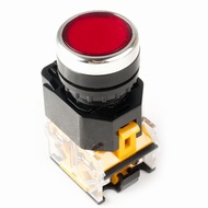 Ready stock* 1pcs,RED Push Button Self-locking Press Switch Heavy Duty Power LA38-11 DPST