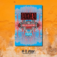 Poster kayu aesthetic vintage band radiohead music R-Radio Head Hiasan Dinding kamar cowok pajangan