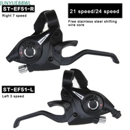 JUNYUE88WL Bicycle Shifter Levers, 3x8 24 Speed Bicycle Parts 21 Speed Bicycle Shifter, Bike Trigger