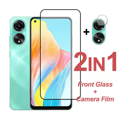Protective Glass For OPPO A78 4G Full Cover Tempered Glass For OPPO A78 5G Camera Lens Film Phone Sc