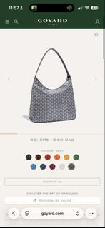 全新 專門店一齊取Goyard Bohème Hobo Bag - Grey
