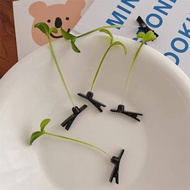 Grass Bean Sprout Small Hairpin On Head Small Clip Headdress Sell Cute Top Funny Green Small Bean Sp