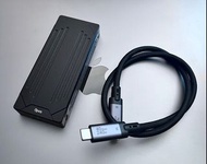 全新 M.2 NVMe SSD Thunderbolt 3 Aluminum Enclosure  For M.2 NVMe 固態硬盤 雷電3接口 外置 M.2 硬盤盒  *真正 TB3/USB 4.