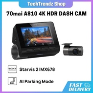 [NEW] 70mai A810 4K Dash Cam Dual Vision Car Recorder with GPS ADAS