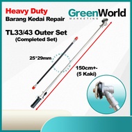 TL33 TL43 Handle Set Mesin Rumput Outer Brush Cutter Outer Batang Mesin Rimput Fexible Shaft Outer S