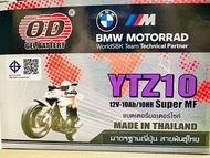 แบต FORZA 300/350 OD YTZ10 สำหรับใส่รถมอเตอร์ไซค์ รุ่น HONDA FORZA 300 350 CB1000 CBF1000F CBR1000RR