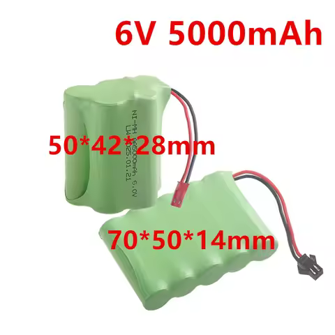 6V 5000mAh AA NI-MH Battery SM-2P/JST for Rc Toys Cars Truck Tank Robot Boat Parts 6V NIMH Rechargea