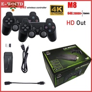 FUJIAS3 เกมคอนโซลวิดีโอเกมไร้สายแบบคู่2.4G สติ๊กเกม10000 4K เกมย้อนยุค64GB สำหรับ PS1 GBA Boy ของขวั