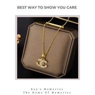 Stainless Steel Channel Pendant Necklace Chain