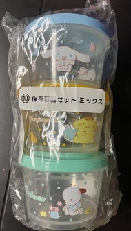 SANRIO - Sanrio Cinnamoroll Pompompurin Pochacco 布丁狗 布甸狗 大耳狗 玉桂狗 PC狗 帕恰狗一番賞 10號賞 食物盒 (3件) [平行進口]