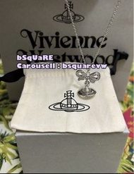 (有現貨！不用提問🙏🏻) 2026秋冬補貨 Vivienne Westwood OCTAVIE Pendant 合金 🎀 蝴蝶結 土星 項鍊 項鏈 頸鏈 頸鍊 (保証正貨及全新) 透明球
