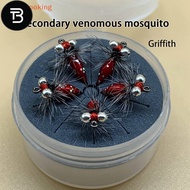 TB Artificial Fly Fishing Insect Lure Fly Bait Simulated Bait Fly Hook Hair Hook Fake Bait Outdoor