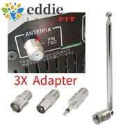 EDIEJ Antenna FM F Type with TV/3.5 Adapter 5V 10W 86-106MHz