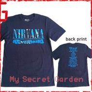 現貨 NIRVANA Nevermind official T Shirt 英國官方樂隊T恤 KURT COBAIN Music Band Tee 大角咀Walnut 9 / 尖沙咀首都廣場 The Capital Tsim Sha Tsui  取貨 My Secret Garden Store 音樂店