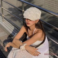 []-Women´s Vintage Berets 3D Rose Cute Elegant Fashion Visor Cap Newsboy Painter Hat