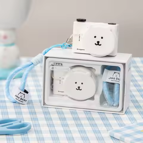 2026 New Joke Bear Mini Digital Camera Toys 1.54 Inch Hd Screen Portable Bear Pocket Camera Toys Ani