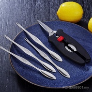 Crab Tool Set Stainless Steel Crab Cutter Crab Fork Household Hairy Crab Tool with Storage Box Crab 