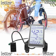 LETTER Electric Bicycle LCD Display, LCD Screen 24V 36V 48V 60V Electric Bike LCD Meter, Durable ABS