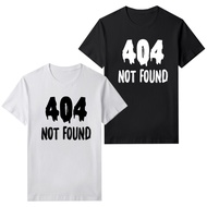 Men's 404 Not Found T-Shirt Unisex Short Sleeve Cotton Combed 30sWanita
